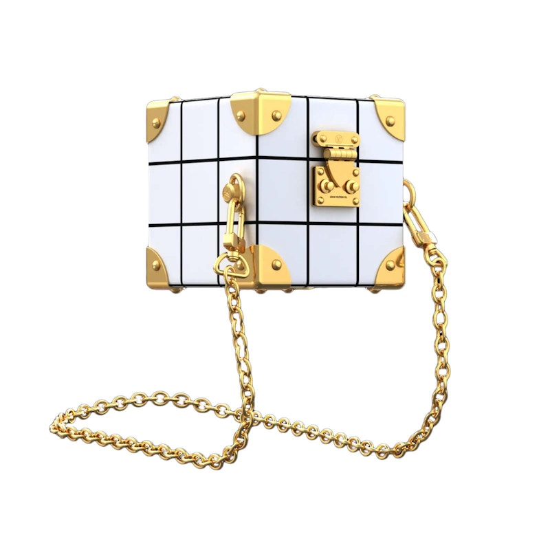 Louis Vuitton Trunk VIA Tile 3D Damier Cube in Calfskin