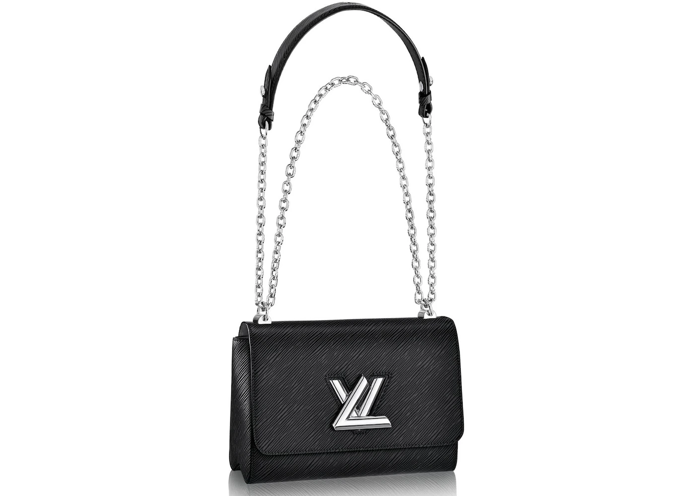 Louis Vuitton Twist Epi GM Black in Epi Leather with Silver-tone - GB