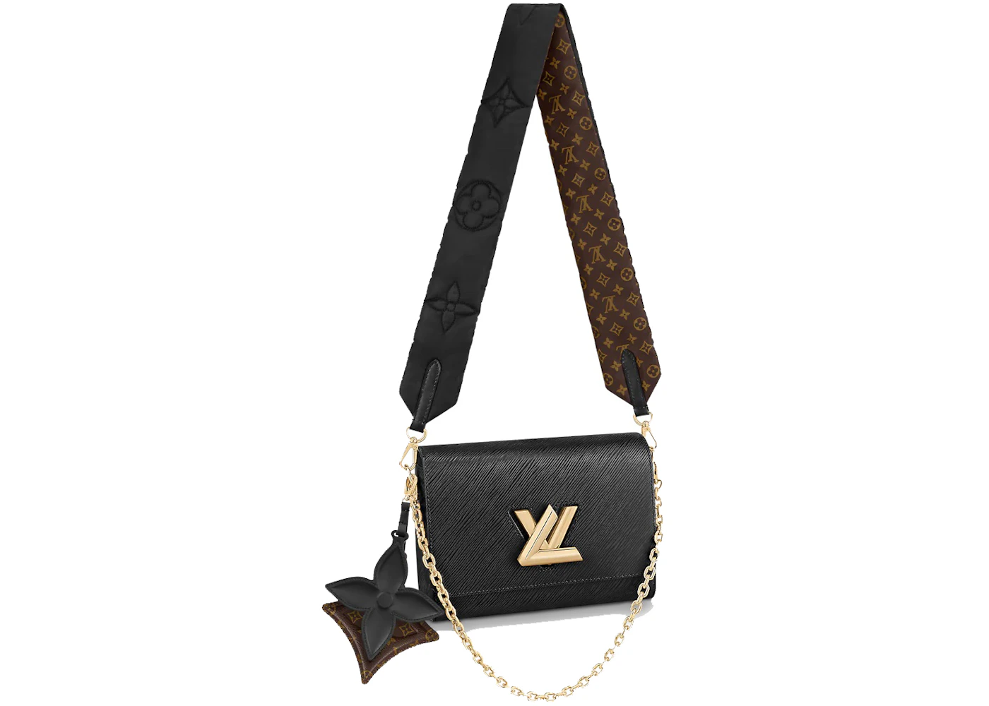 Louis Vuitton Twist MM Black in Grained Epi Leather with Gold-tone