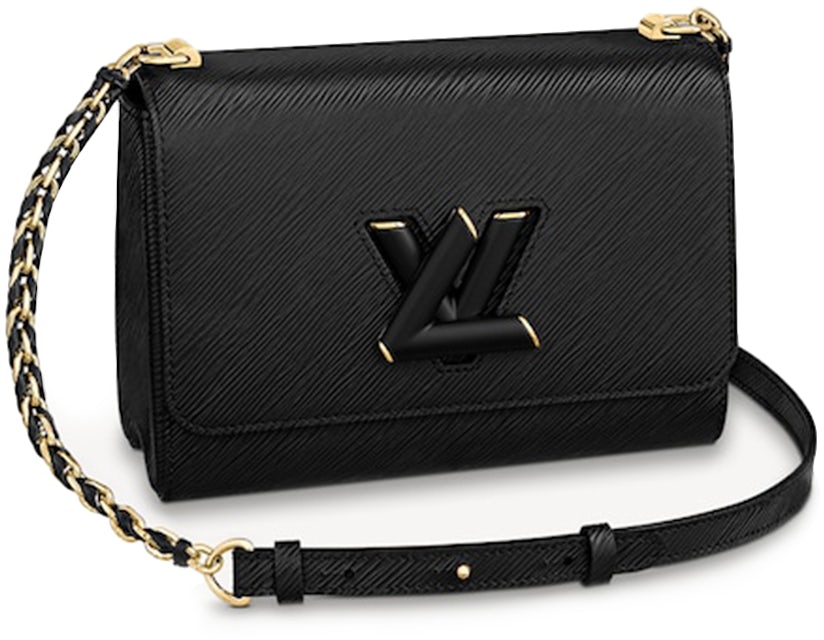 Louis Vuitton Twist MM Braided Links Epi Grained Leather Black in Cowhide  Leather with Gold-tone - US