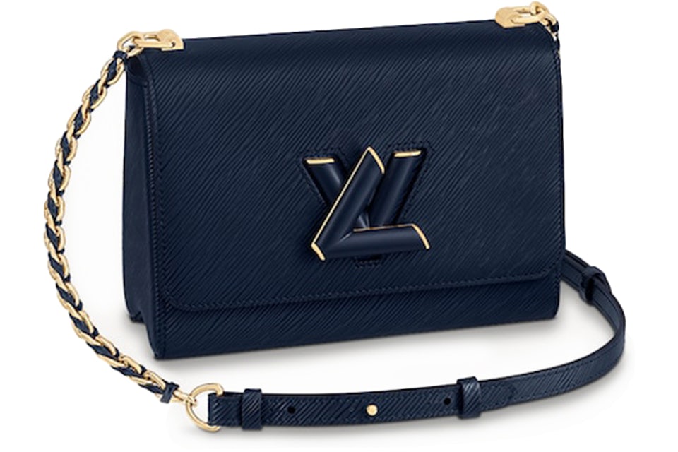 Louis Vuitton Twist MM Braided Links Epi Grained Leather Indigo in