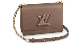 Louis Vuitton Twist MM Braided Links Epi Grained Leather Smokey Brown
