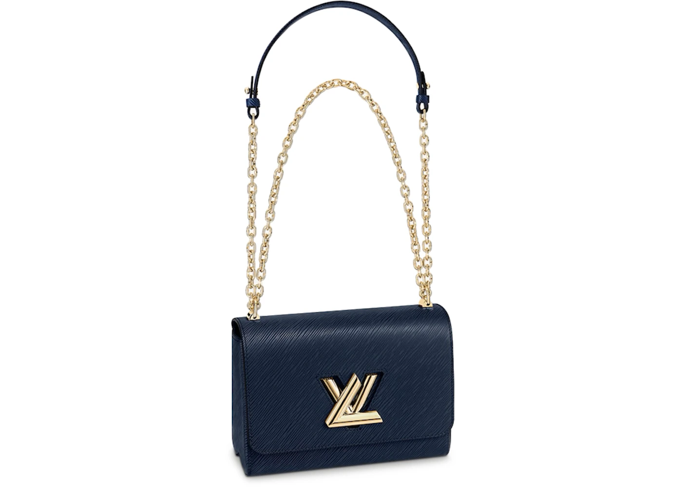 Louis Vuitton Twist MM Epi Grained Leather Indigo Blue in Cowhide