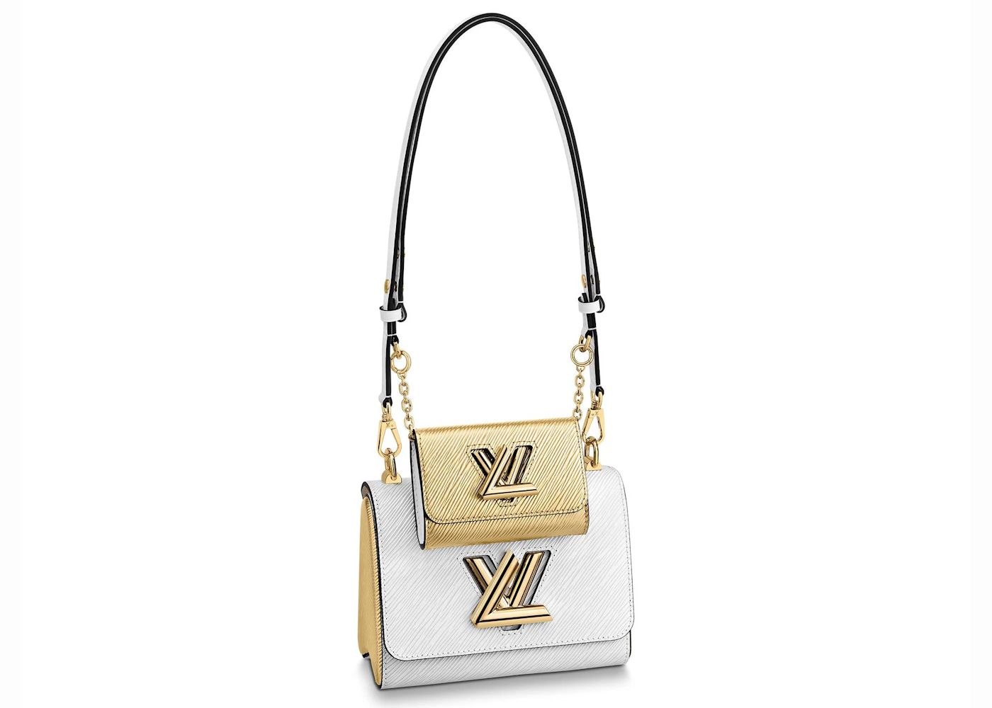 Louis Vuitton Twist and Twisty Epi PM White/Gold in Cowhide