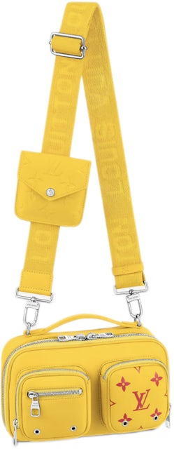 Louis Vuitton Pattern Print, Yellow Embossed Monogram Utility Crossbody Bag
