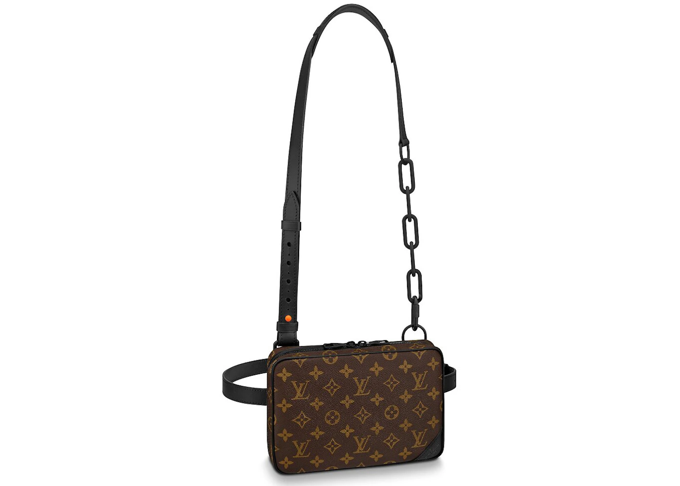 Louis Vuitton Utility Front Bag Monogram Brown in Canvas with Orange Black  - US