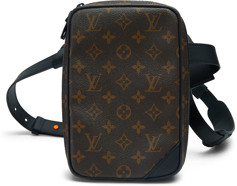 Louis Vuitton Utility Side Bag Monogram Brown in Canvas with Orange ...