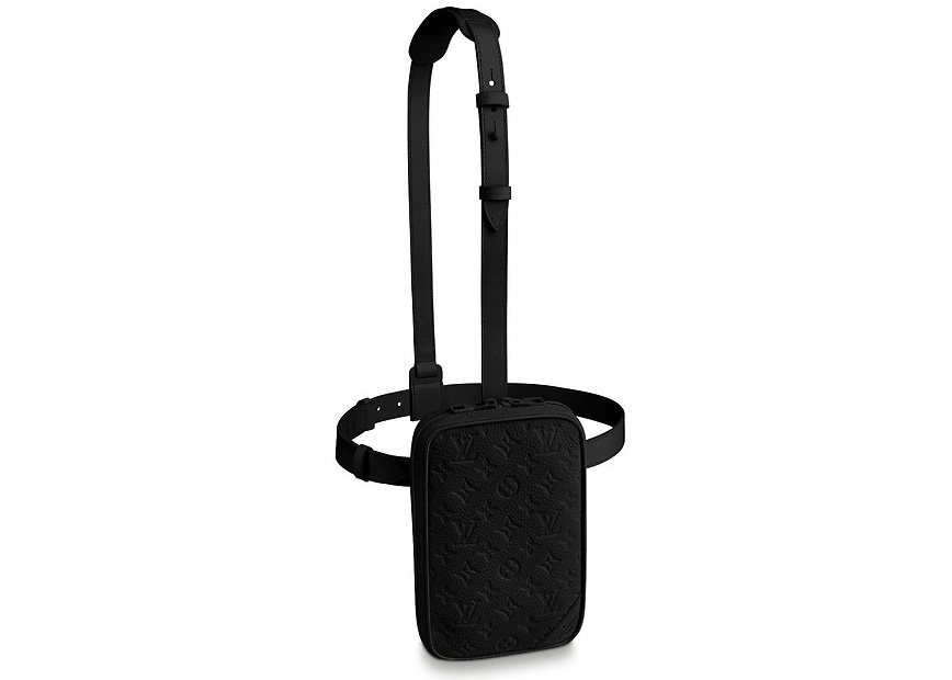 Louis Vuitton Utility Side Bag Monogram Absolute Black in 