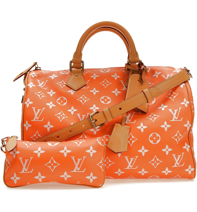 Louis Vuitton VIA Speedy P9 Bandouliere 40 Monogram Leather Orange