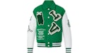 Louis Vuitton Varsity Leather Jacket Green