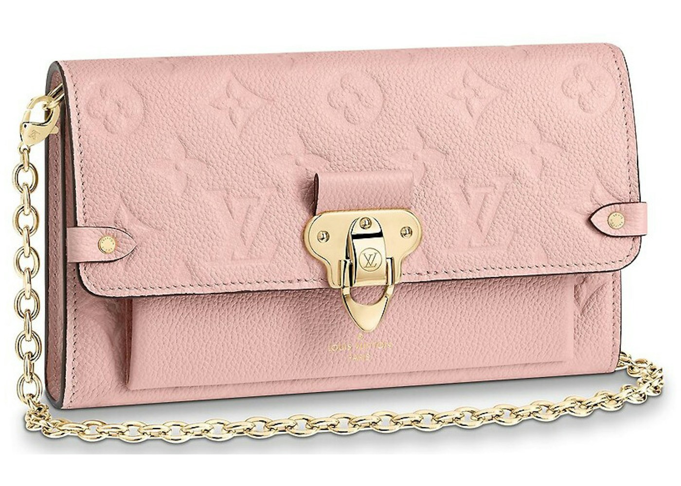 Louis Vuitton Vavin Chain Wallet Pink Gold Golds Louis Vuitton Vavin Chain Wallet Pink Gold Golds