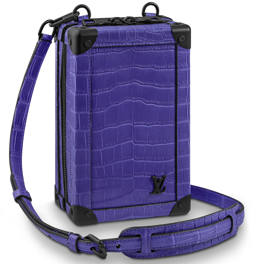 Louis Vuitton Vertical Soft Trunk Alligator Purple in Alligator with Matte  Black-tone - US