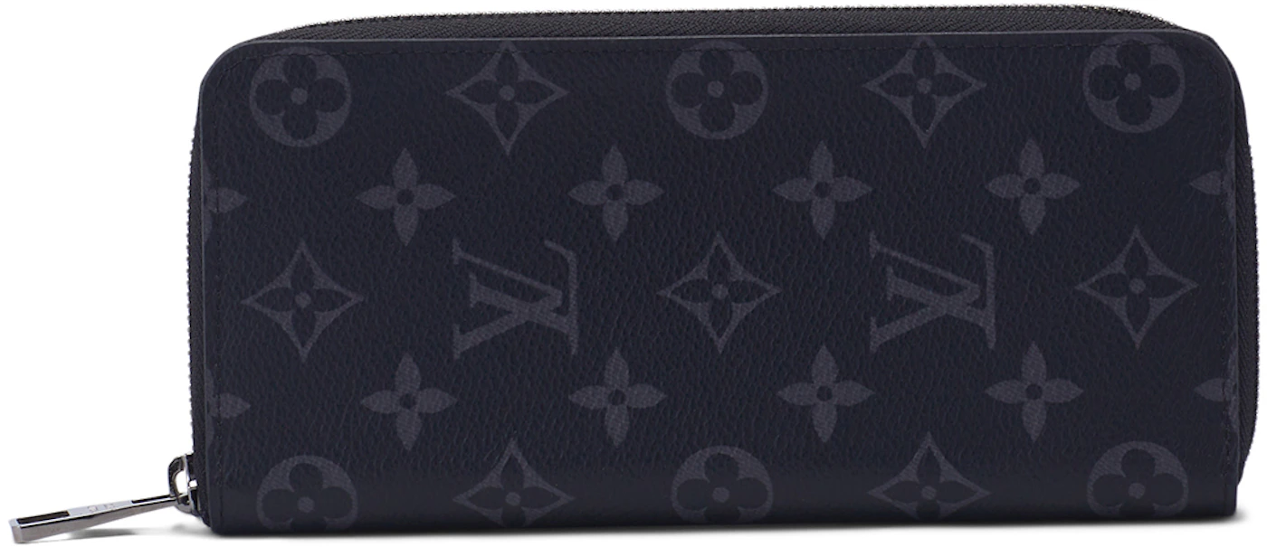 Louis Vuitton Vertical Zippy Wallet Monogram Eclipse Black/Gray in Canvas  with Silver-tone - US