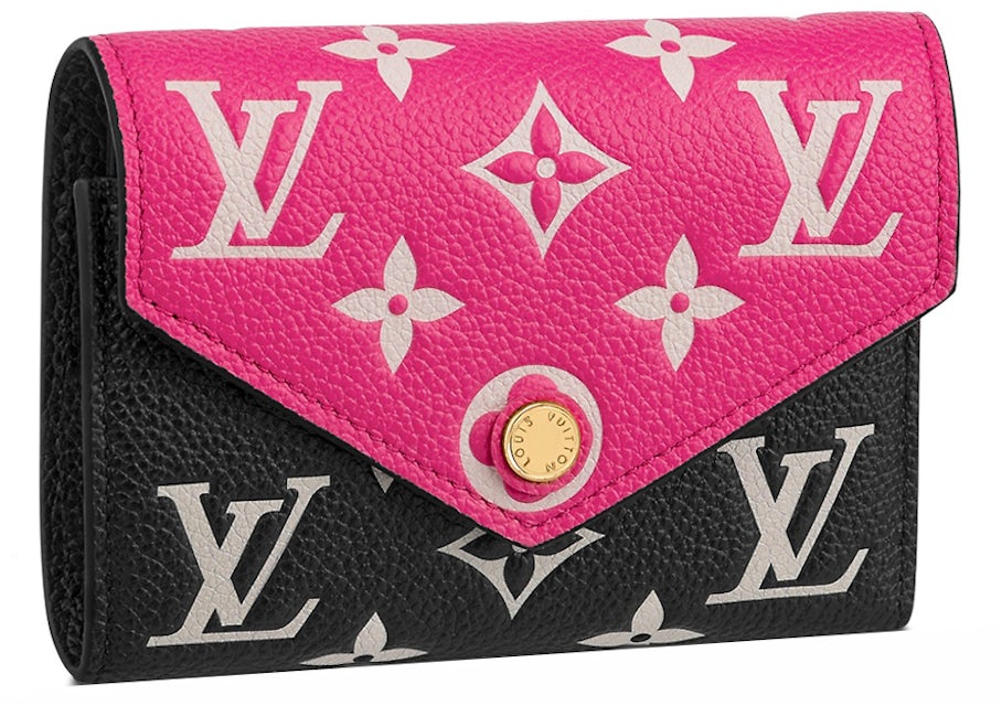 Louis Vuitton Victorine Wallet Black/Pink in Embossed Grained Cowhide  Leather with Gold-tone - GB