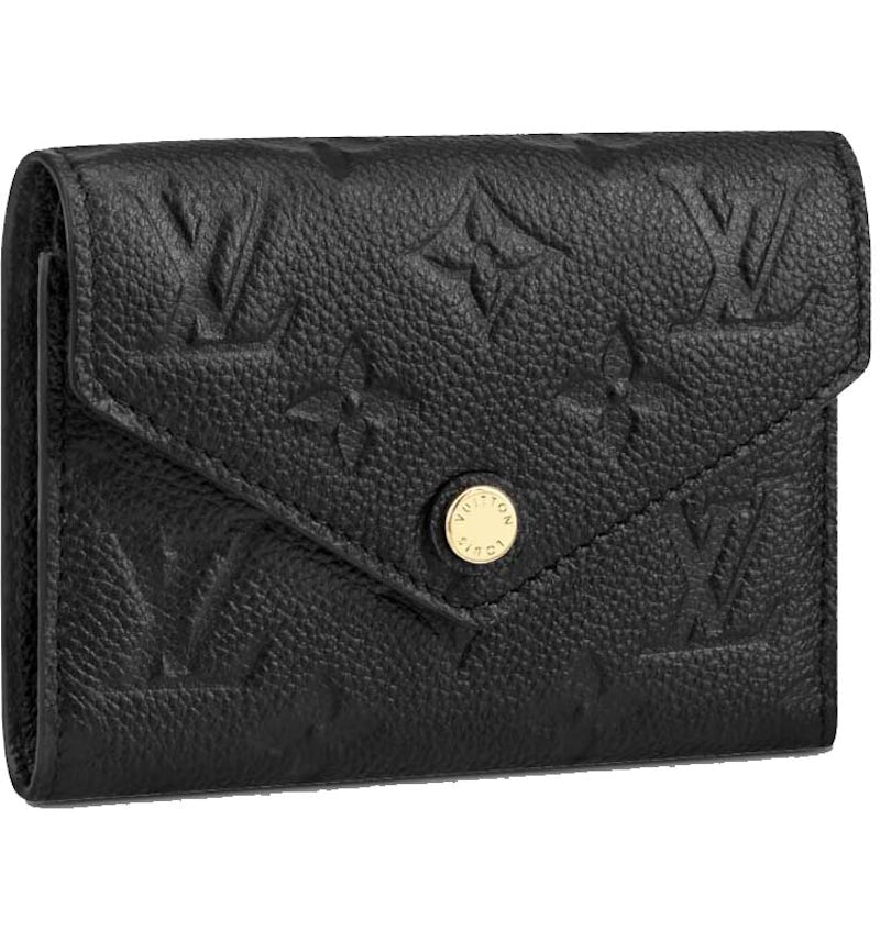 Louis Vuitton Victorine Wallet Black in Monogram Empreinte Leather