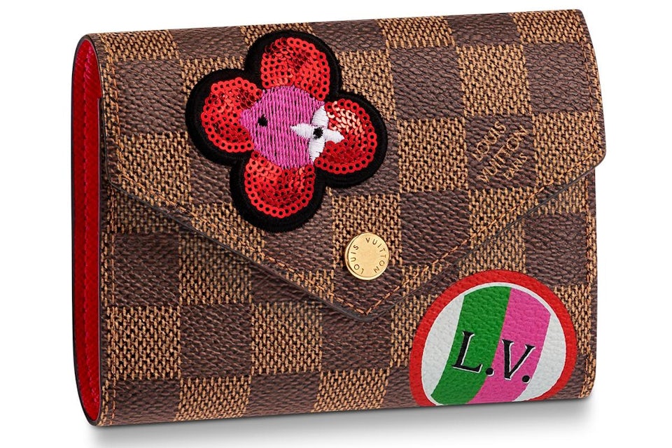 Louis Vuitton Zippy Wallet Damier Azur Rose Ballerine Lining