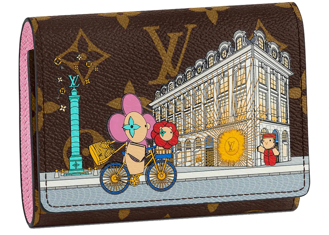 Louis Vuitton Victorine Wallet Vivienne Holiday Monogram Canvas/Pink in  Coated Canvas with Gold-tone - US
