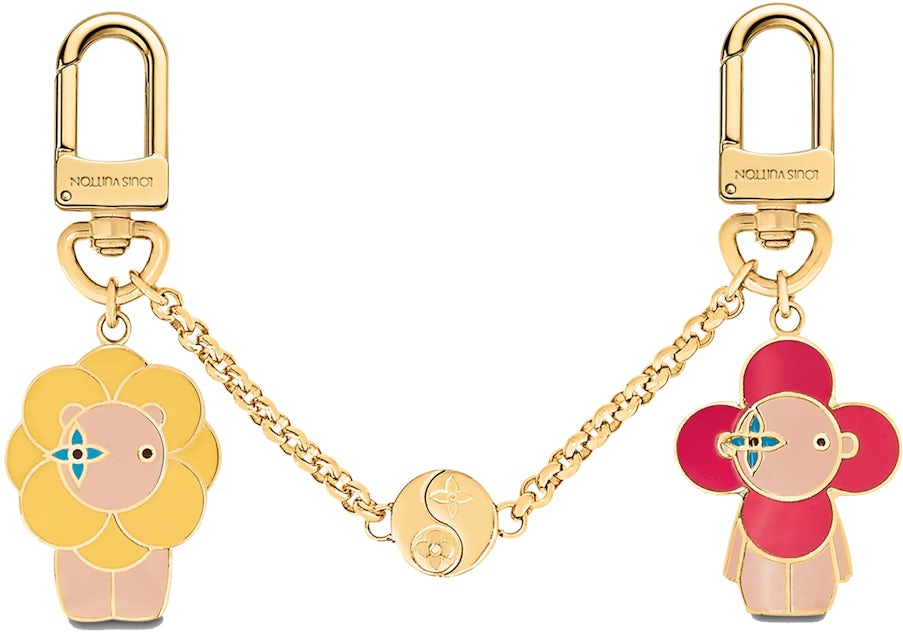 Louis Vuitton Vivienne And Petula Best Friend Bag Charm And Key Holder  Vivienne Holiday Gold in Coated Canvas with Gold-tone - GB