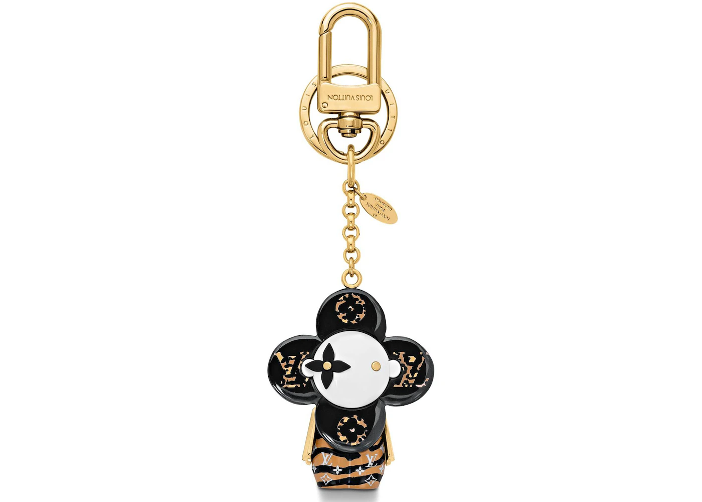 Louis Vuitton Vivienne Bag Charm and Key Holder Monogram Giant Jungle Black  Multicolor in Metal with Gold-tone - US
