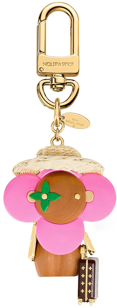 Louis Vuitton Pink Resin and Pear Wood Vivienne Key Holder and Bag
