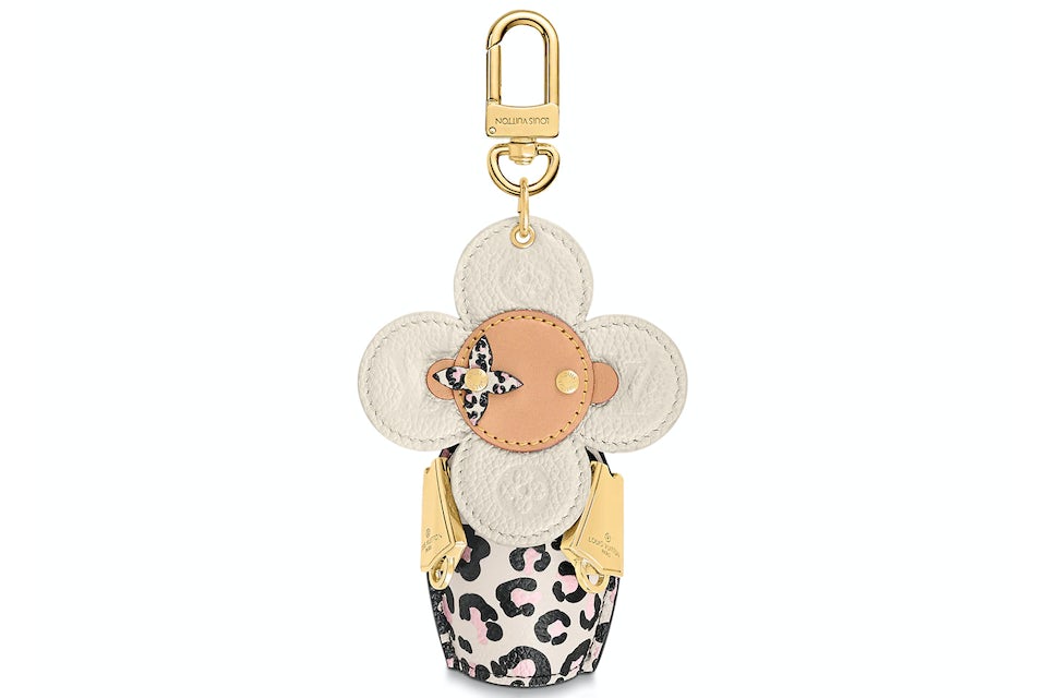 Louis Vuitton Vivienne Pouch Bag Charm Leopard Print Wild at Heart Cream in  Cowhide Leather with Gold-tone - US