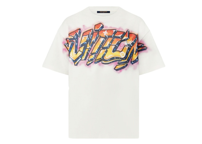 3D LV Graffiti Embroidered T-Shirt - Ready-to-Wear 1AA54K