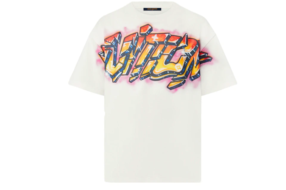 Louis Vuitton Vuitton Graffiti T-shirt Milky White