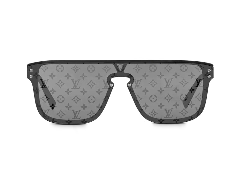 Louis Vuitton Waimea Sunglasses Black Silver Monogram (Z1082E/W