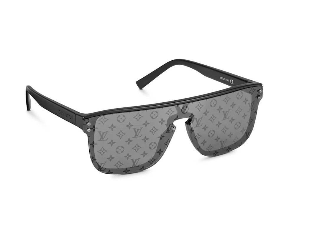 Pre-owned Louis Vuitton Waimea Sunglasses Black Silver Monogram