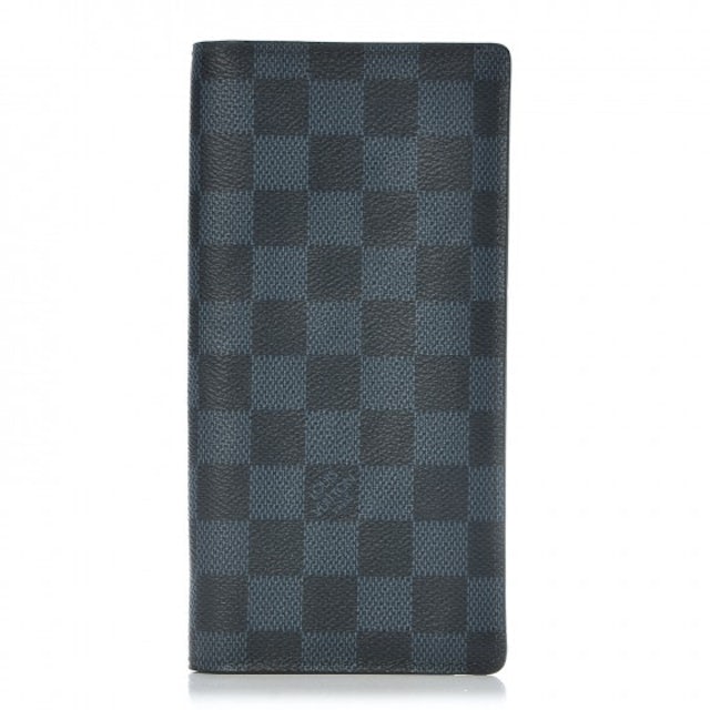 Louis Vuitton Wallet Brazza Damier Cobalt Black/Blue in Canvas