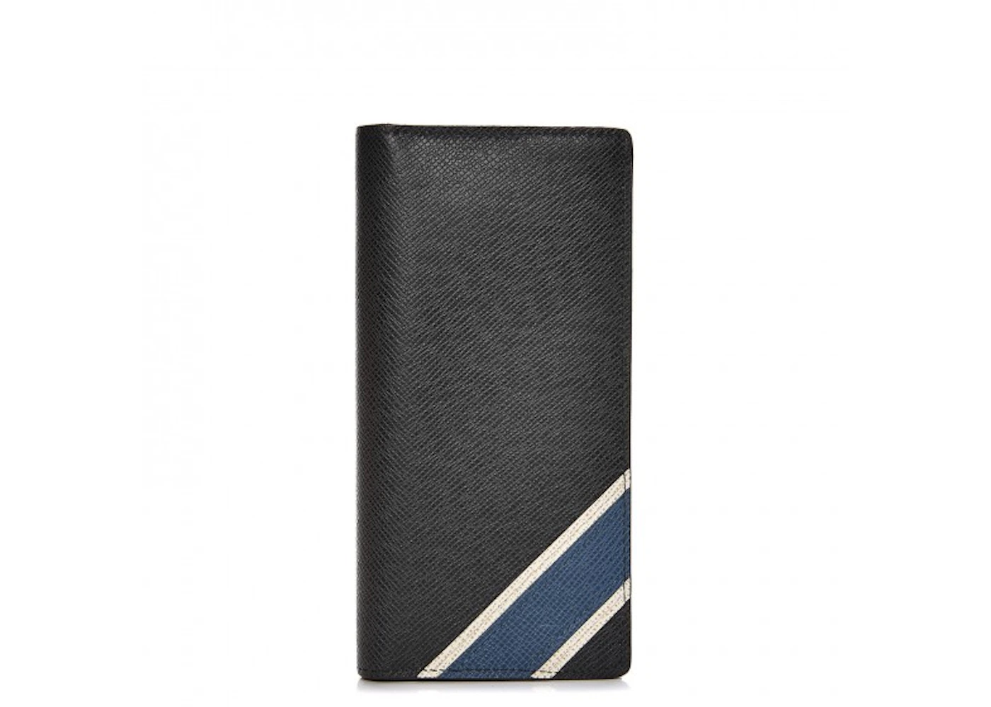 Louis Vuitton Taiga Portefeuille Brazza Noir Bifold Long Wallet
