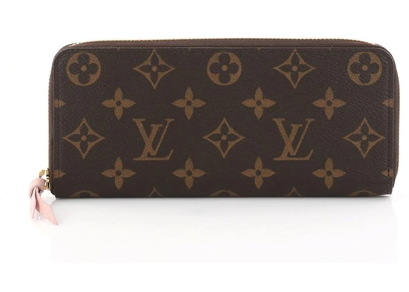 Louis Vuitton Wallet Clemence Monogram Rose Ballerine in Canvas with  Gold-tone - US