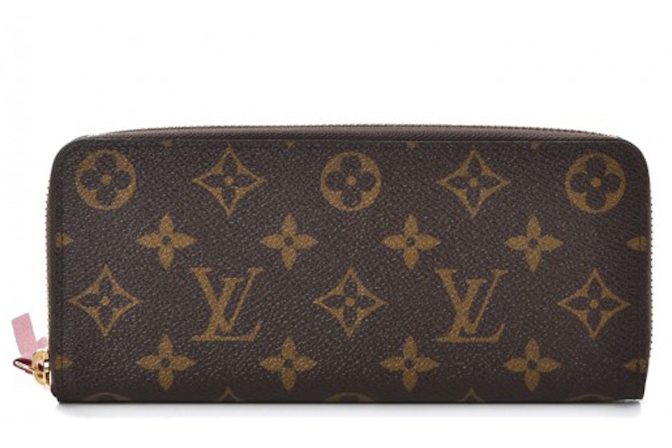Louis Vuitton Clemence Wallet Monogram Fuchsia in Coated Canvas