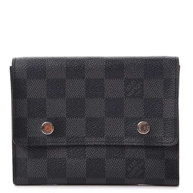 Louis Vuitton Wallet Compact Modulable Damier Graphite Black/Grey in Canvas  with Silver-tone - US