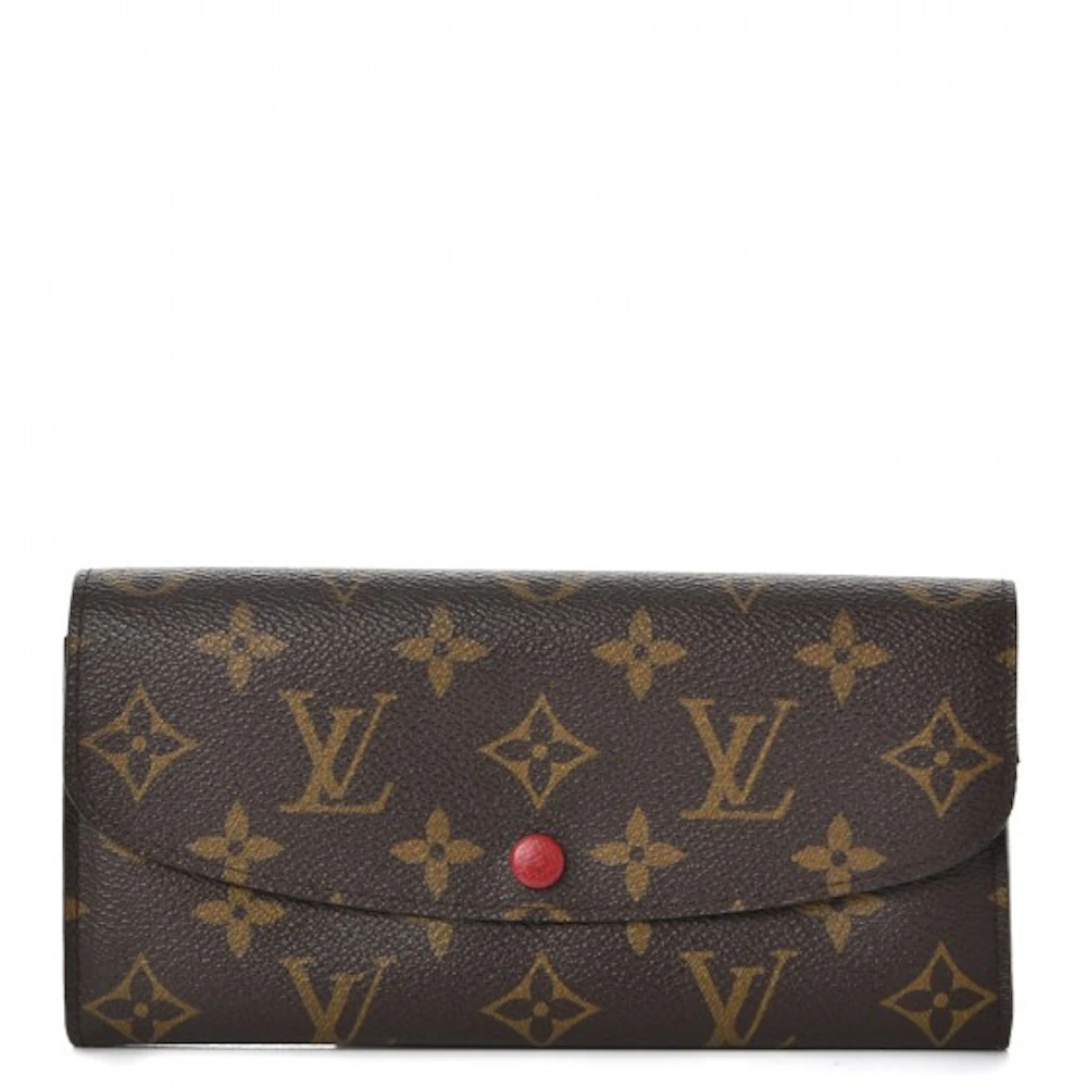 Louis Vuitton Portafoglio Emilie Monogram Rosso
