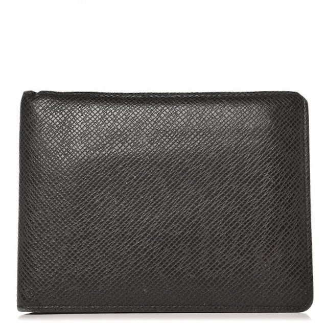 Louis Vuitton Slender Wallet Taiga Black in Taiga Leather - US