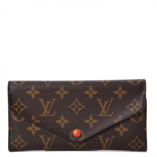 Louis Vuitton Pochette Cles Monogram Orange Brown in Canvas with