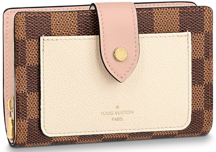Louis Vuitton Wallet Juliette Damier Ebene Cream/Venus Pink in