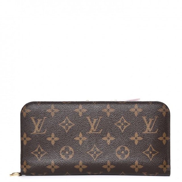 Louis Vuitton Wallet Monogram Insolite Fleuri Brown Pink in Coated Canvas  with Gold-tone - GB