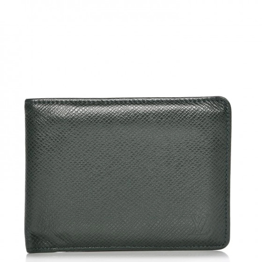 Louis Vuitton Blue Taiga Leather Multiple Wallet