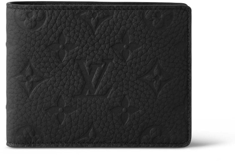Black Emboss LV Wallet iPhone Case