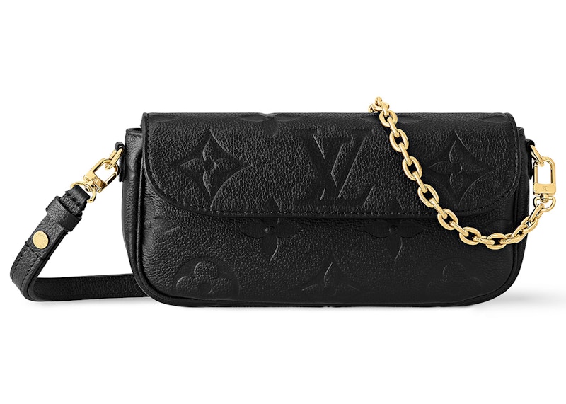 Pre-owned Louis Vuitton Women's  Wallet On Chain Ivy In Black