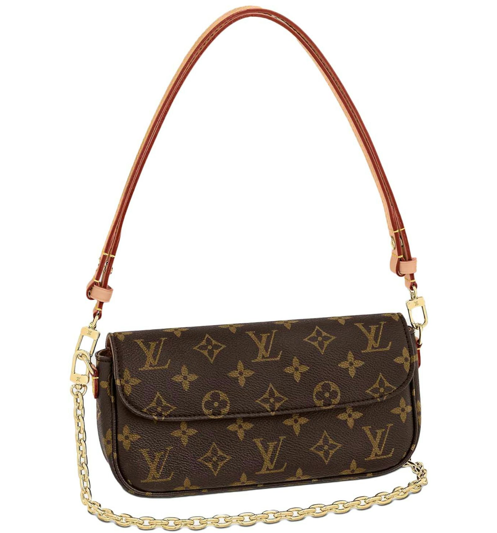 Louis Vuitton Wallet On Chain Ivy Monogram in Coated Canvas with Gold-tone - US