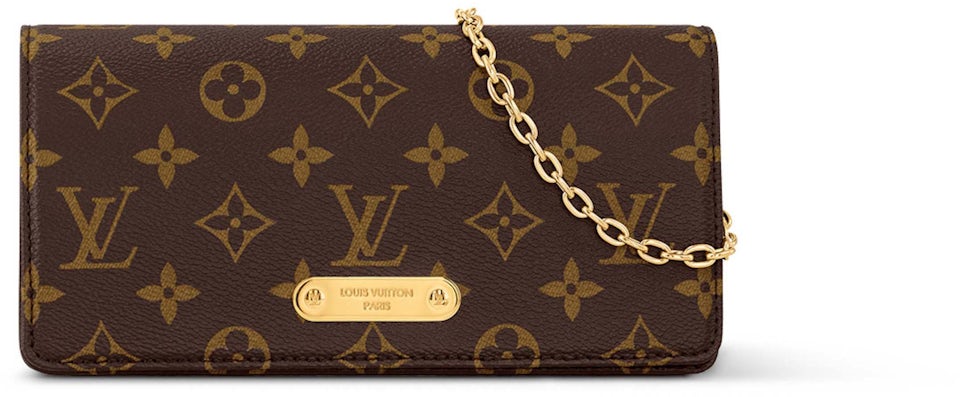 Louis Vuitton Chain Clutch Monogram Legacy Brown in Coated Canvas/Leather  with Aged Gold-tone - US