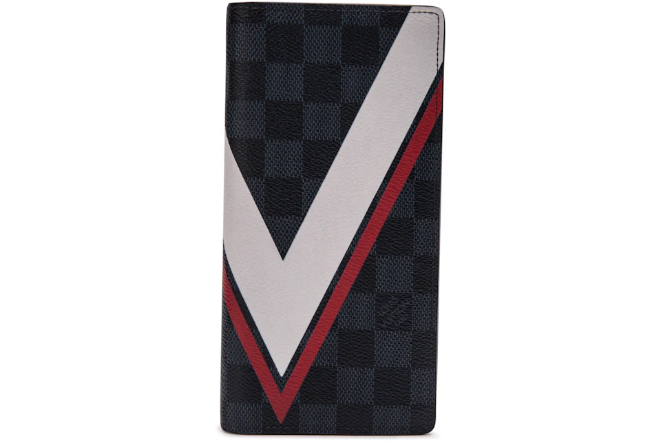 Louis Vuitton Wallet Organizer Damier Cobalt 17 America S Cup Brazza Black In Canvas With Silver Tone Us Louis Vuitton Wallet Organizer Damier Cobalt 17 America S Cup Brazza Black In Canvas With Silver Tone Us