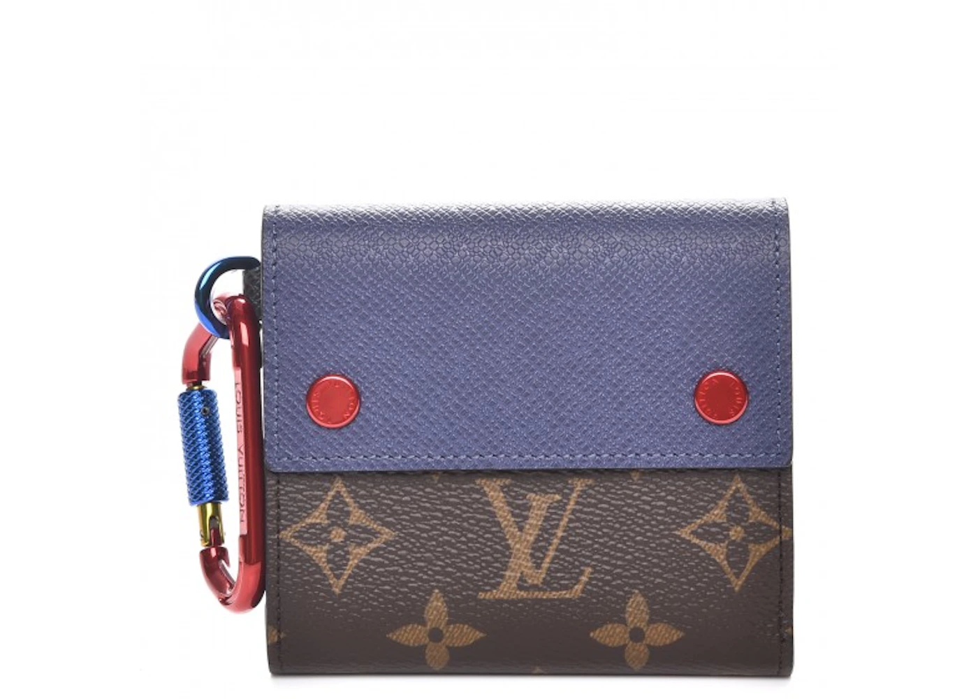 Louis Vuitton Wallet Outdoor Compact Monogram Blue/Red/Brown in Canvas with  Red/Blue/Gold-tone - US