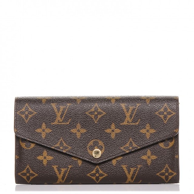 Louis Vuitton Sarah Monogram Wallet Brown Monogram Box + Duster Bag