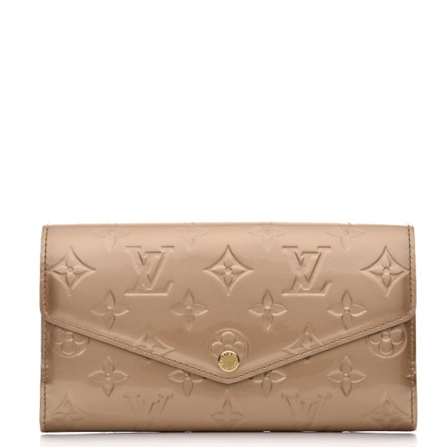 Louis Vuitton, Accessories, Louis Vuitton Sarah Black Patent Leather  Wallet