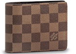 Louis Vuitton Portefeuille Slender Bifold Wallet Brown N61208 Free Shipping