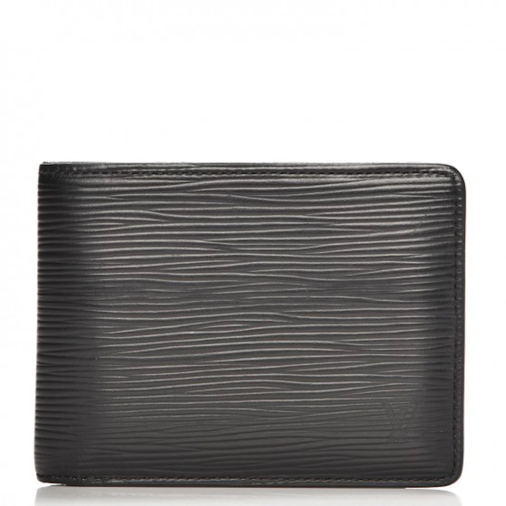 Louis Vuitton Black Epi Leather Slender Wallet Louis Vuitton